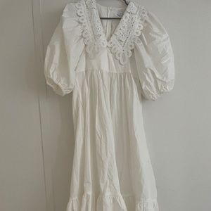 Brand new, never worn! Hunter Bell size xs white maxi dress